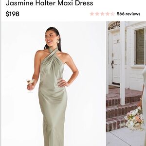 Show Me Your Mumu Jasmine Halter Maxi Dress